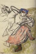 Edgar Degas Russian Dancers painting